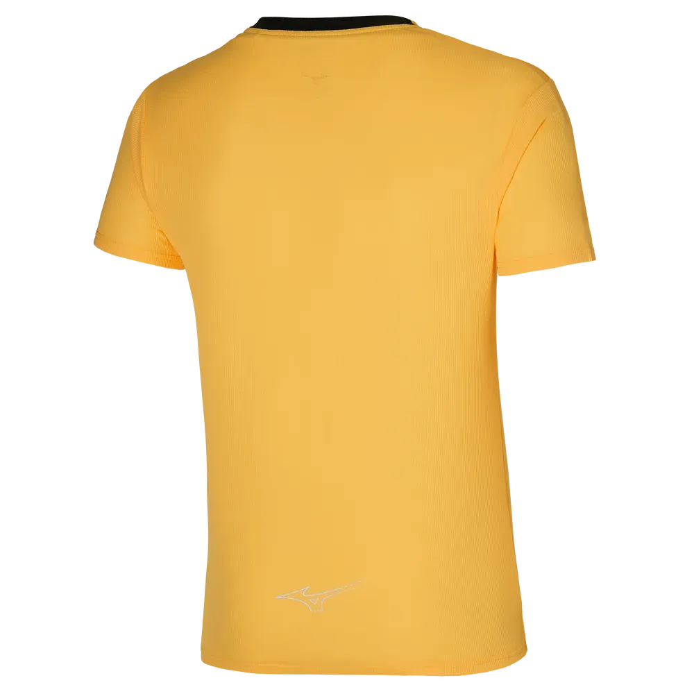 Mizuno Mens DRYAEROFLOW Gym T-shirt - Racing Yellow