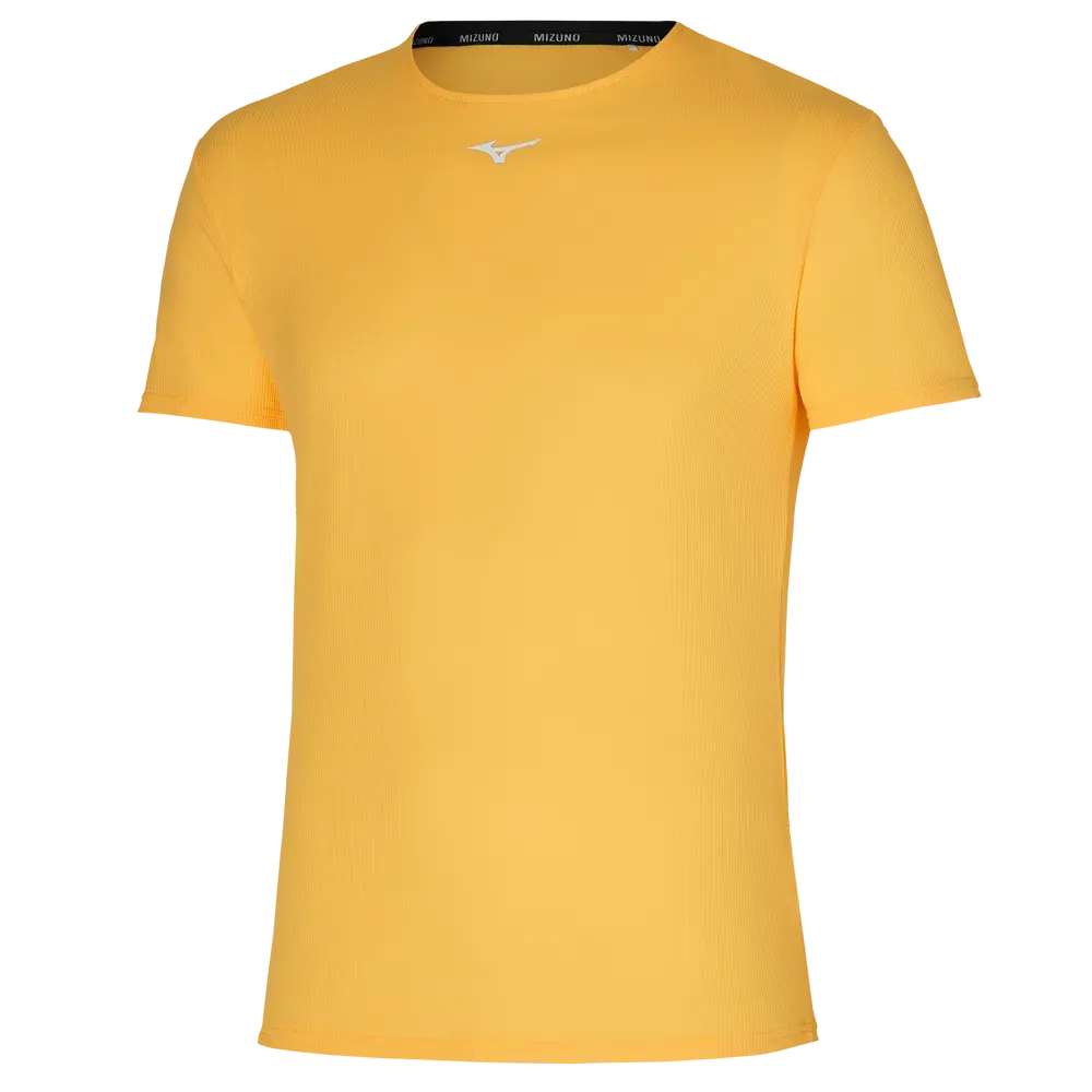 Mizuno Mens DRYAEROFLOW Gym T-shirt - Racing Yellow