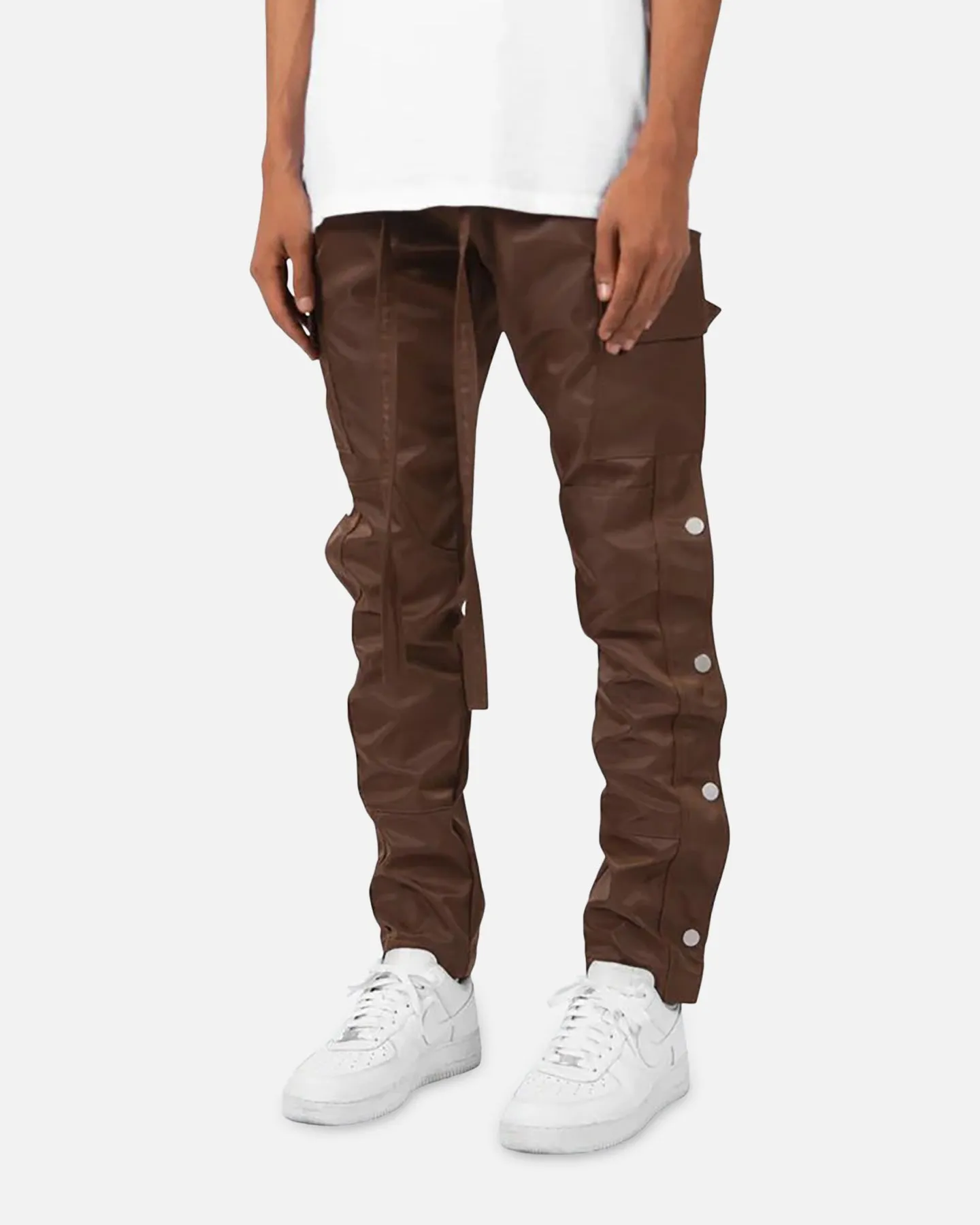 MNML Snap Zipper II Cargo Pants Brown