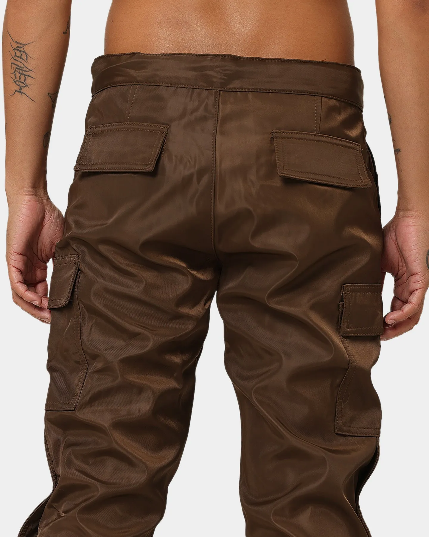 MNML Snap Zipper II Cargo Pants Brown