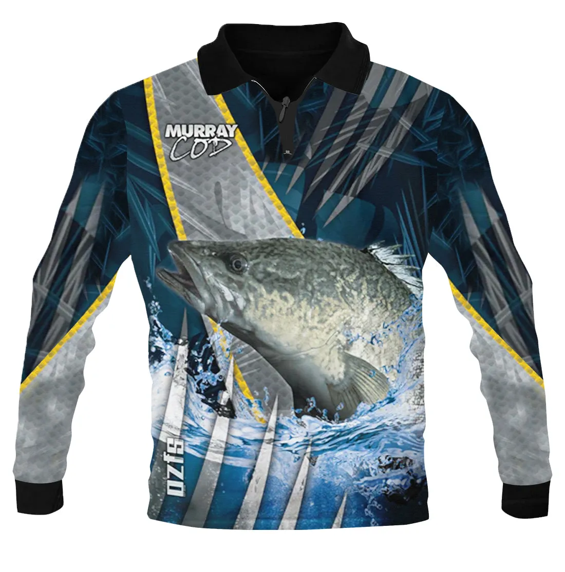 Murray Cod Blue Fishing Shirt - Quick Dry & UV Rated