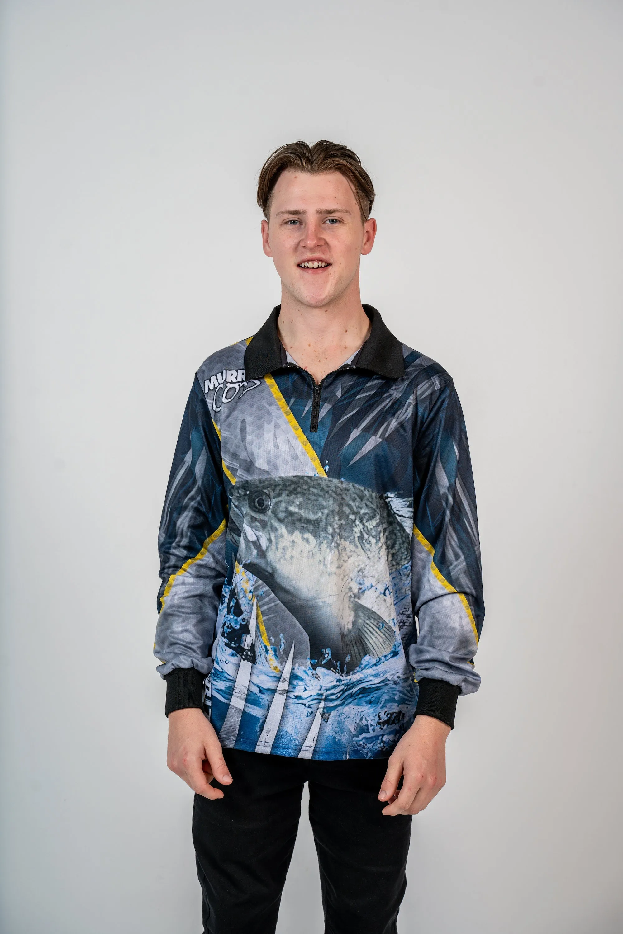 Murray Cod Blue Fishing Shirt - Quick Dry & UV Rated