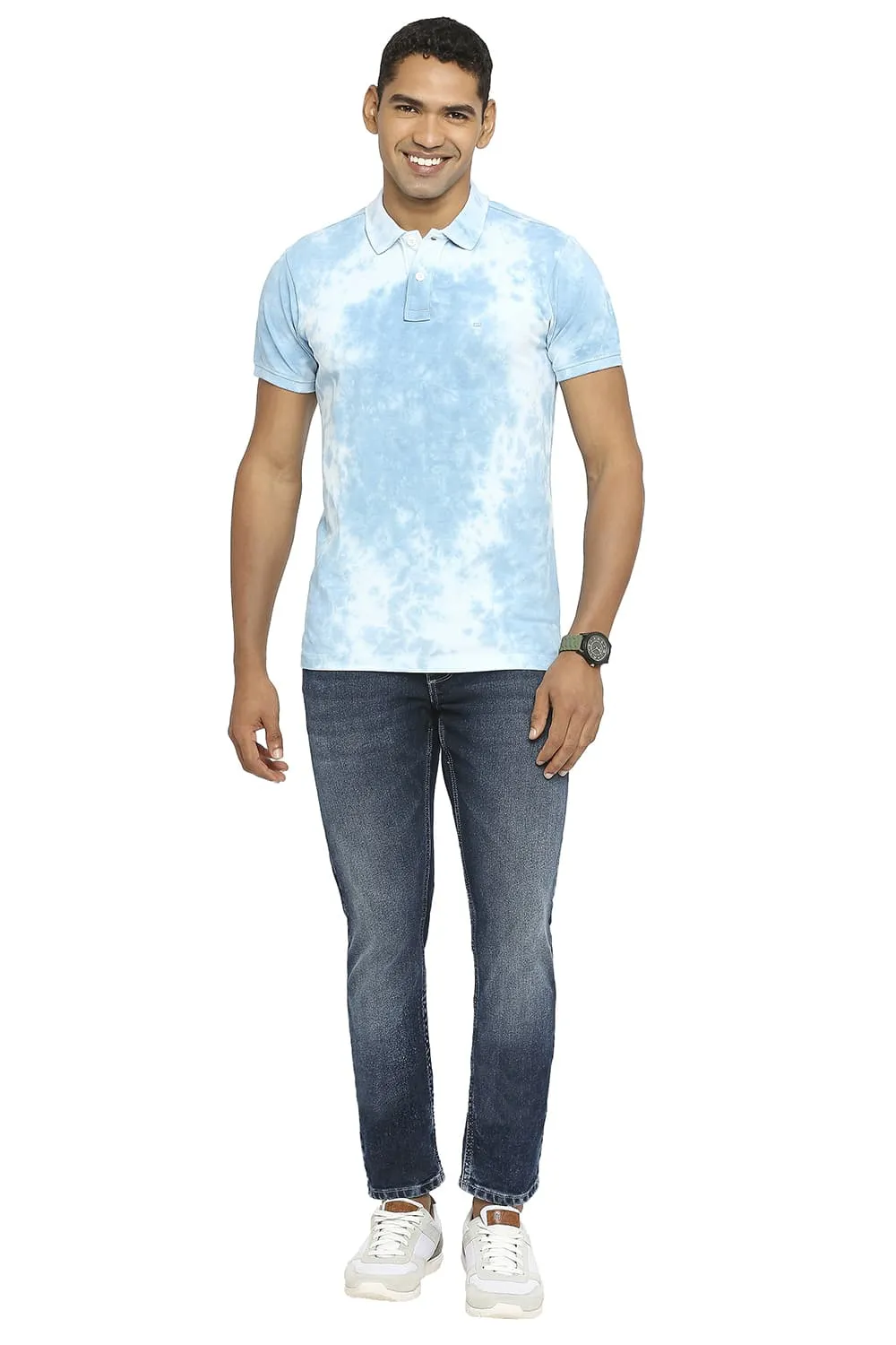 Muscle Fit Tie Dye Polo T-shirt