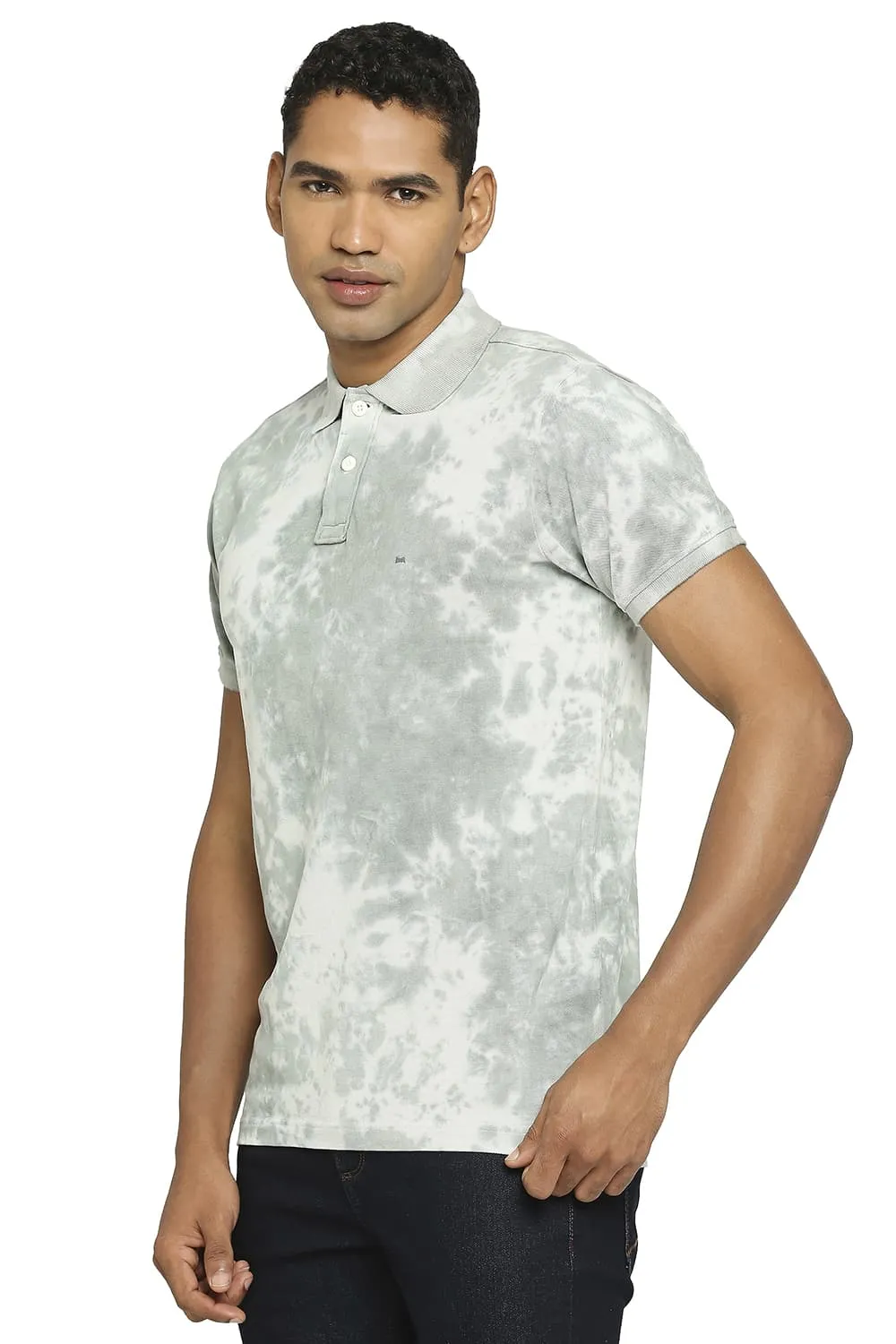 Muscle Fit Tie Dye Polo T-shirt