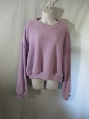 NEW FREE PEOPLE FP BEACH SWEATSHIRT M Lilac Purple