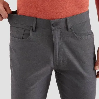 New - Haggar H26 Men's Slim Fit Skinny 5-Pocket Pants - Dark Gray 38x32