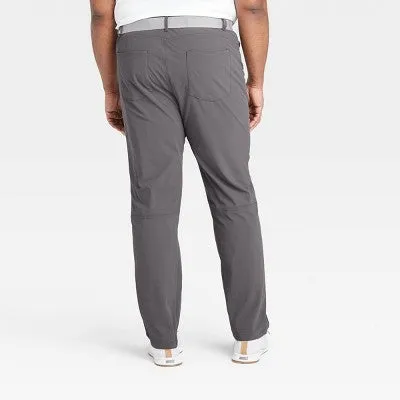 New - Men's Big & Tall Golf Pants - All in Motion Dark Gray 36x34