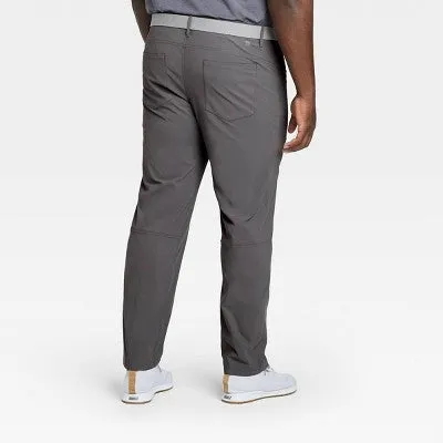 New - Men's Big & Tall Golf Pants - All in Motion Dark Gray 36x34