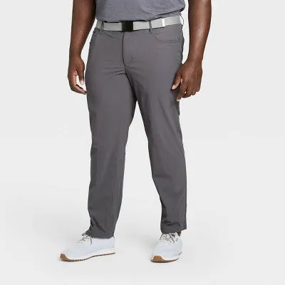 New - Men's Big & Tall Golf Pants - All in Motion Dark Gray 36x34