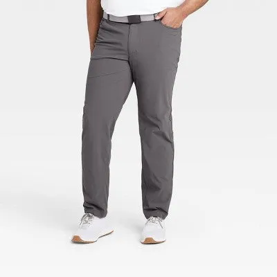 New - Men's Big & Tall Golf Pants - All in Motion Dark Gray 36x34