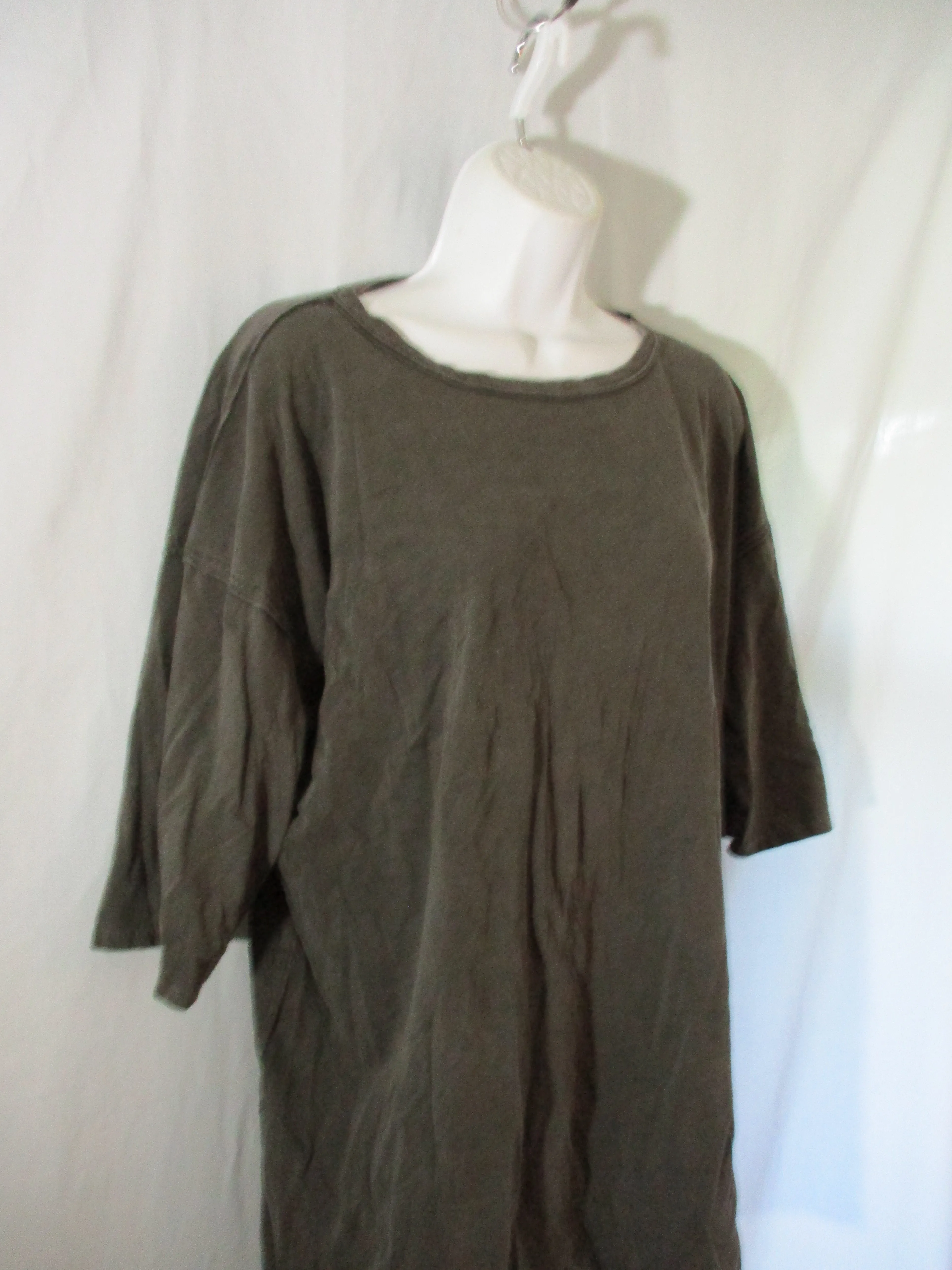 NEW WE THE FREE PEOPLE Tee 100% Cotton T-Shirt Top XS CHARCOAL GRAY