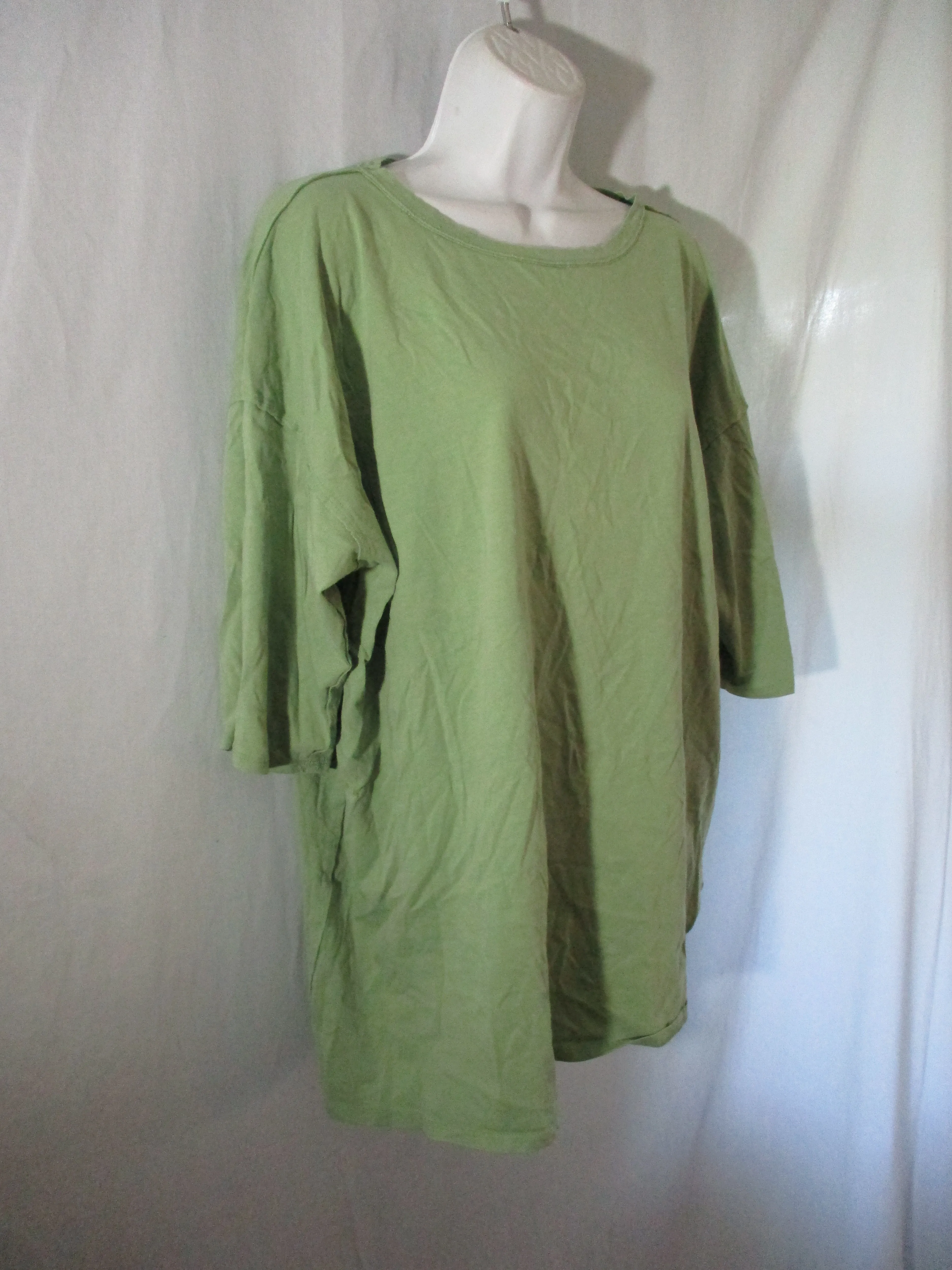 NEW WE THE FREE PEOPLE Tee 100% Cotton T-Shirt Top XS GREEN PISTACHIO