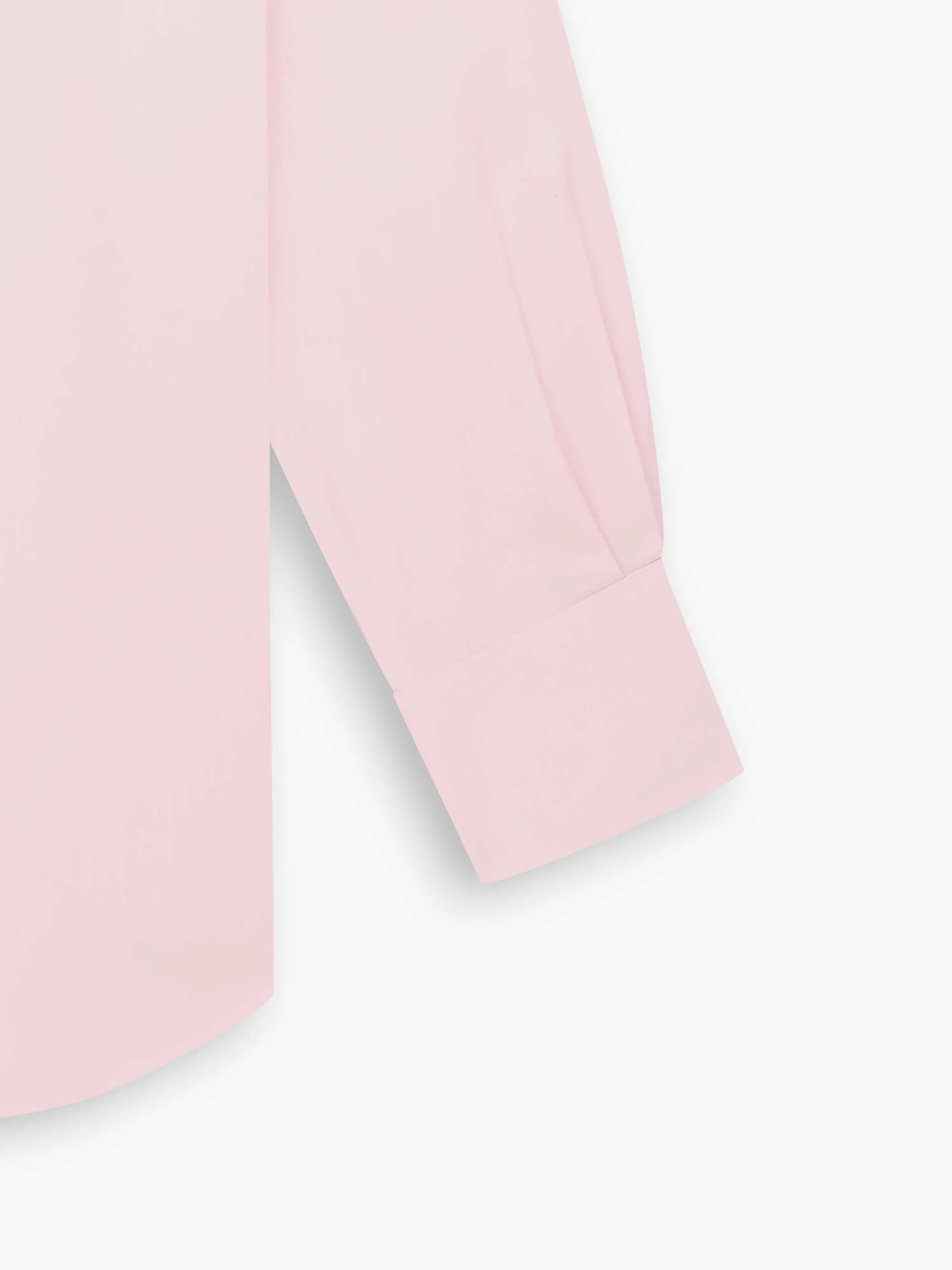 Non-Iron Pink Plain Twill Regular Fit Single Cuff Classic Collar Shirt