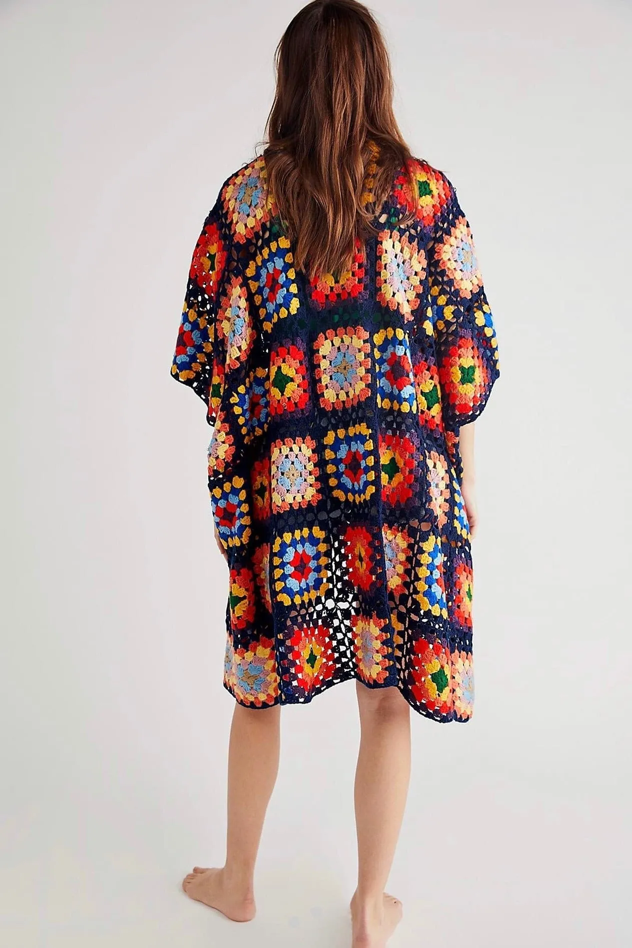 NONI HAND CROCHET PONCHO X FREE PEOPLE