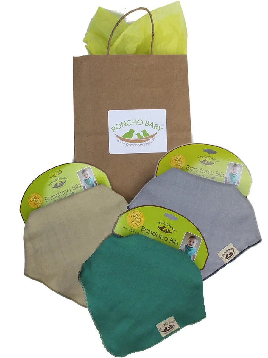 Organic Bandana Bib Set - 3 Bibs