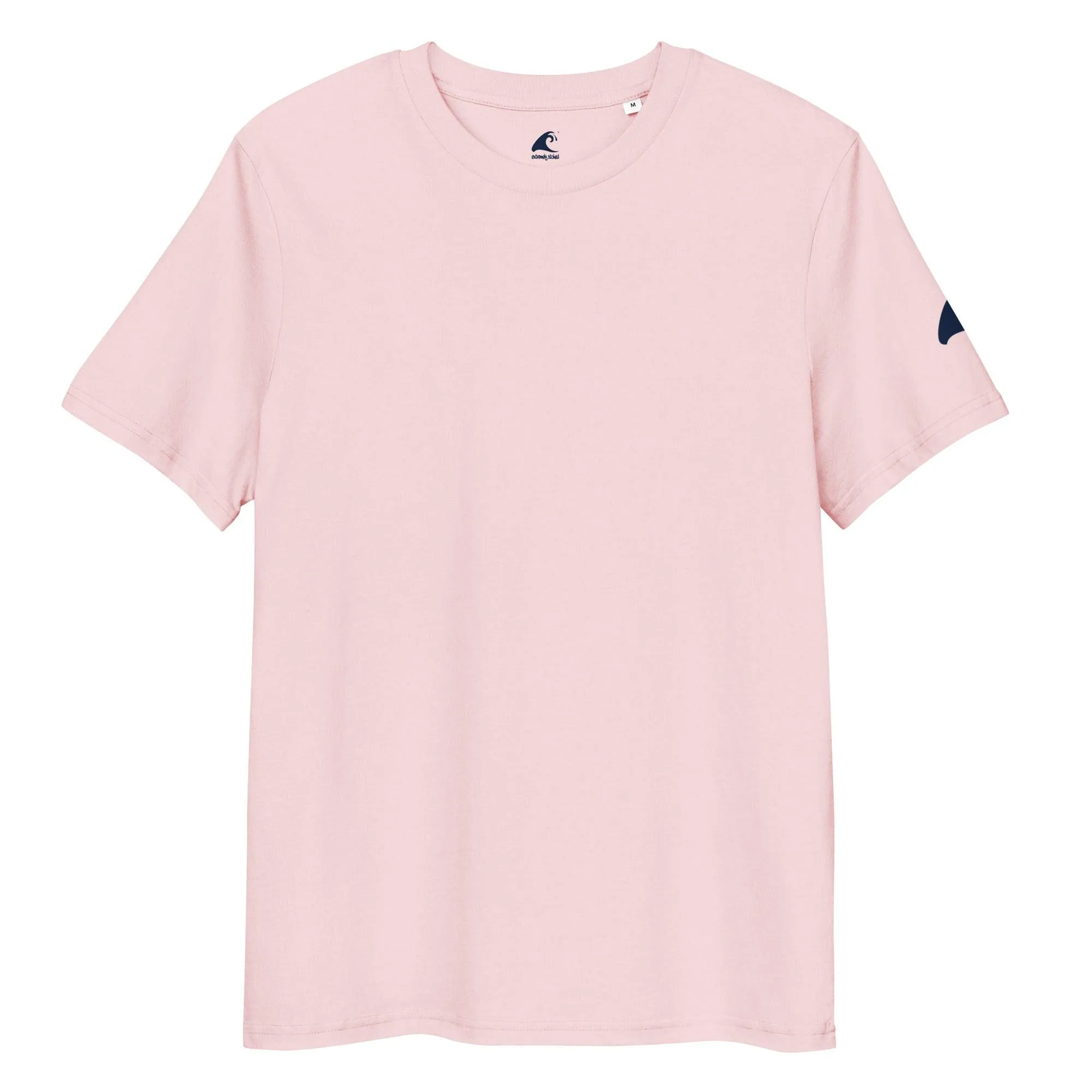 Pink Organic Cotton T-Shirt with Extremely Stoked Epic Wave Logo