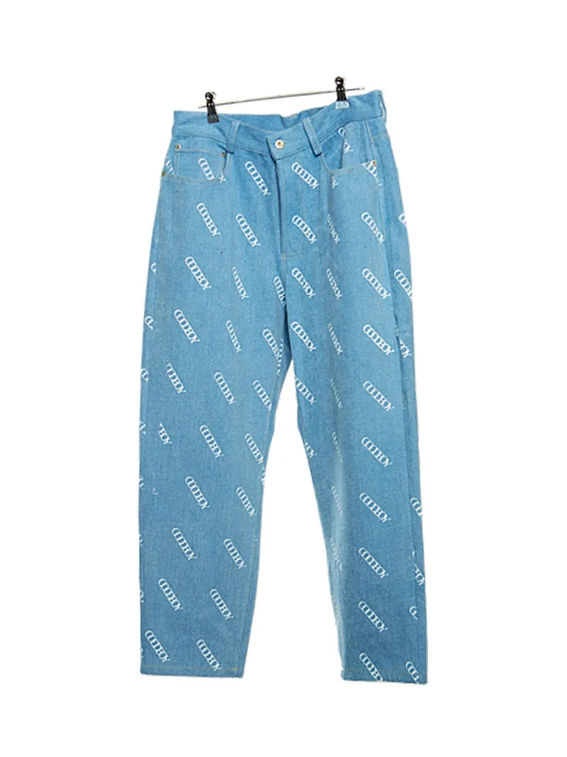 Printed Denim Pants [ship immediately!]