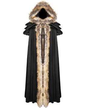 Punk Rave Winterfell Womens Cloak - Black