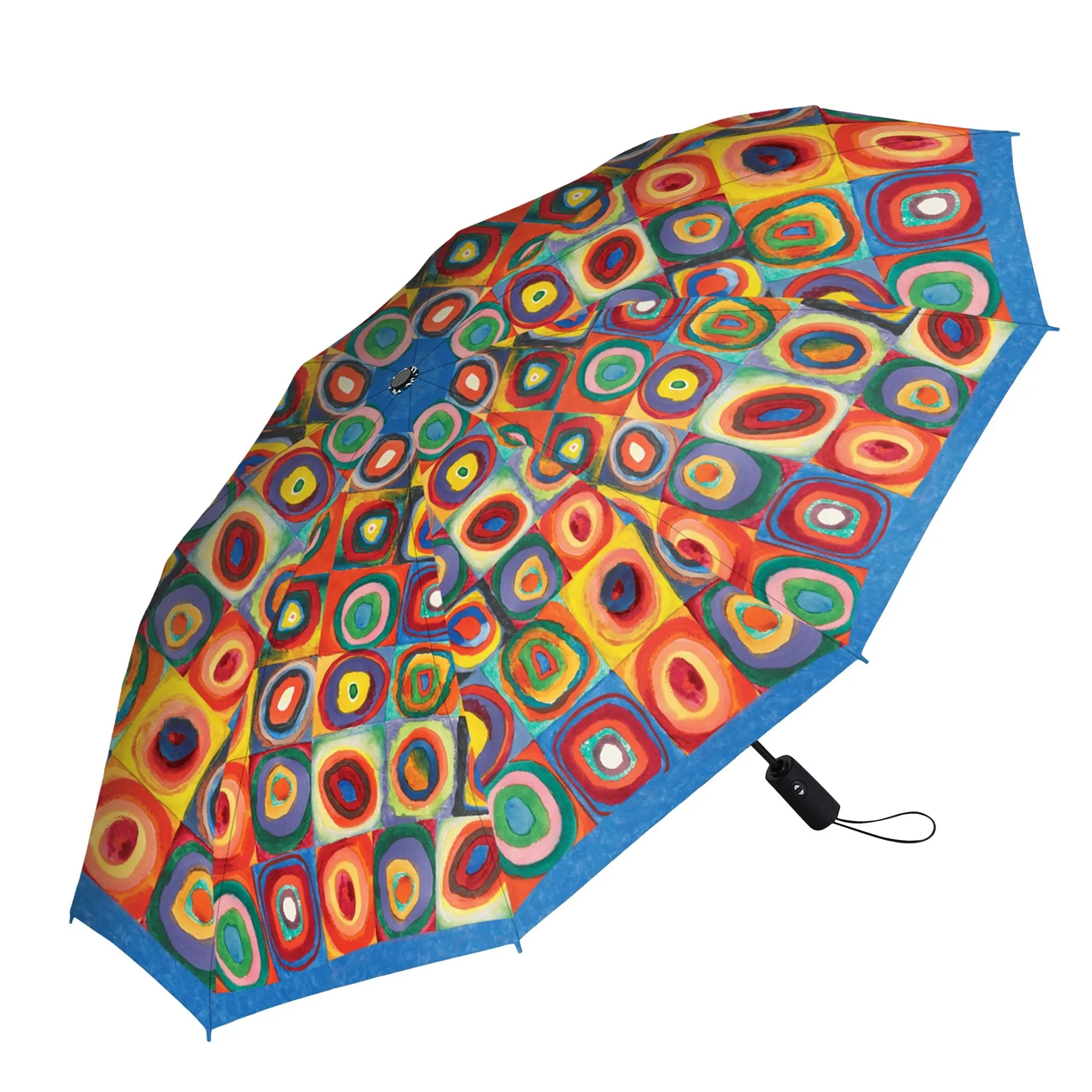 RainCaper Kandinsky Circles Folding Travel Umbrella