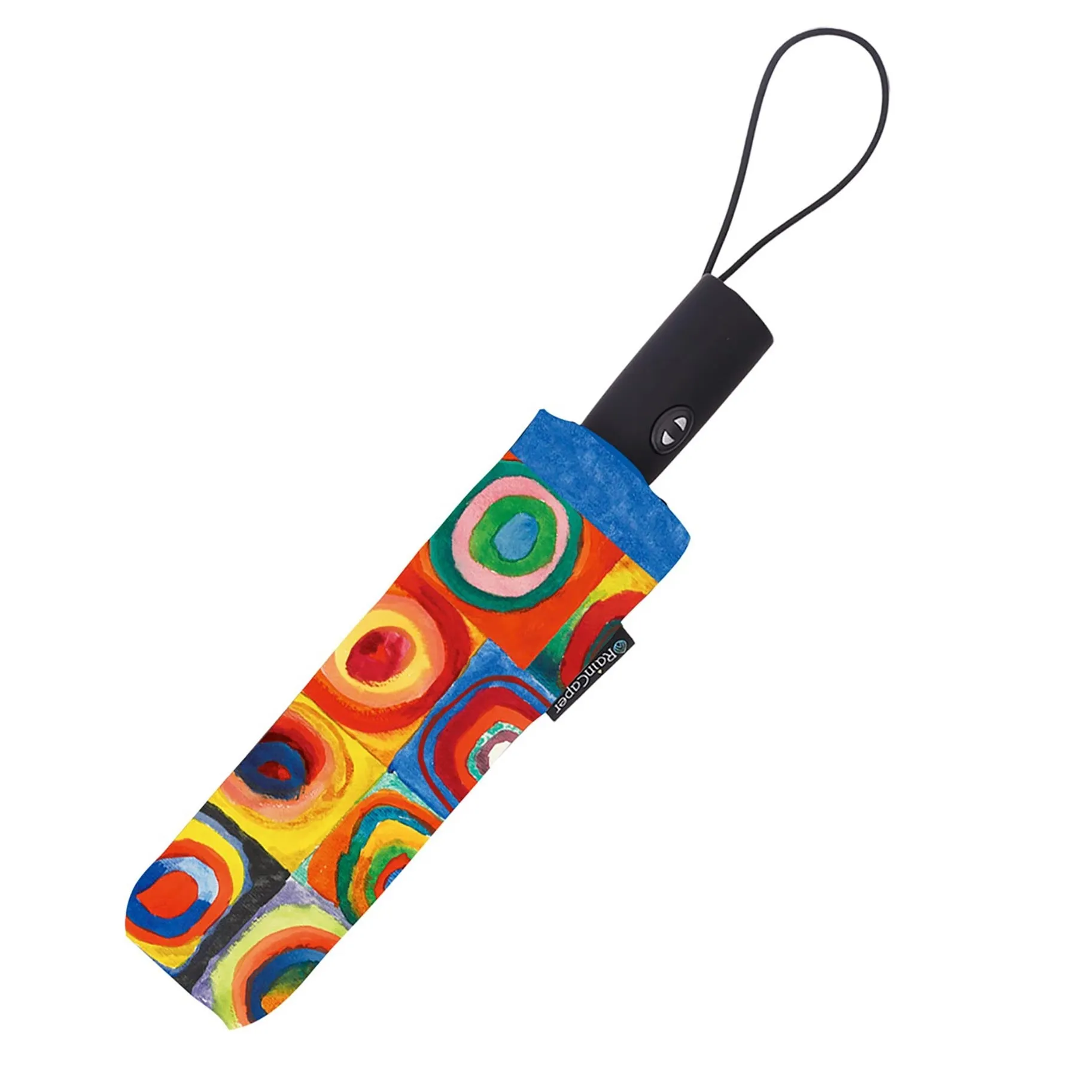 RainCaper Kandinsky Circles Folding Travel Umbrella