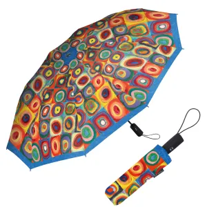 RainCaper Kandinsky Circles Folding Travel Umbrella