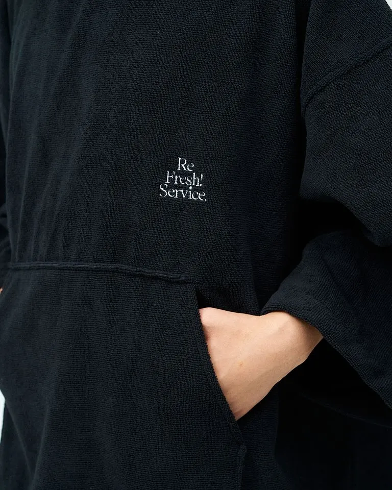 ReFresh!Service. / SAUNA PONCHO - Black