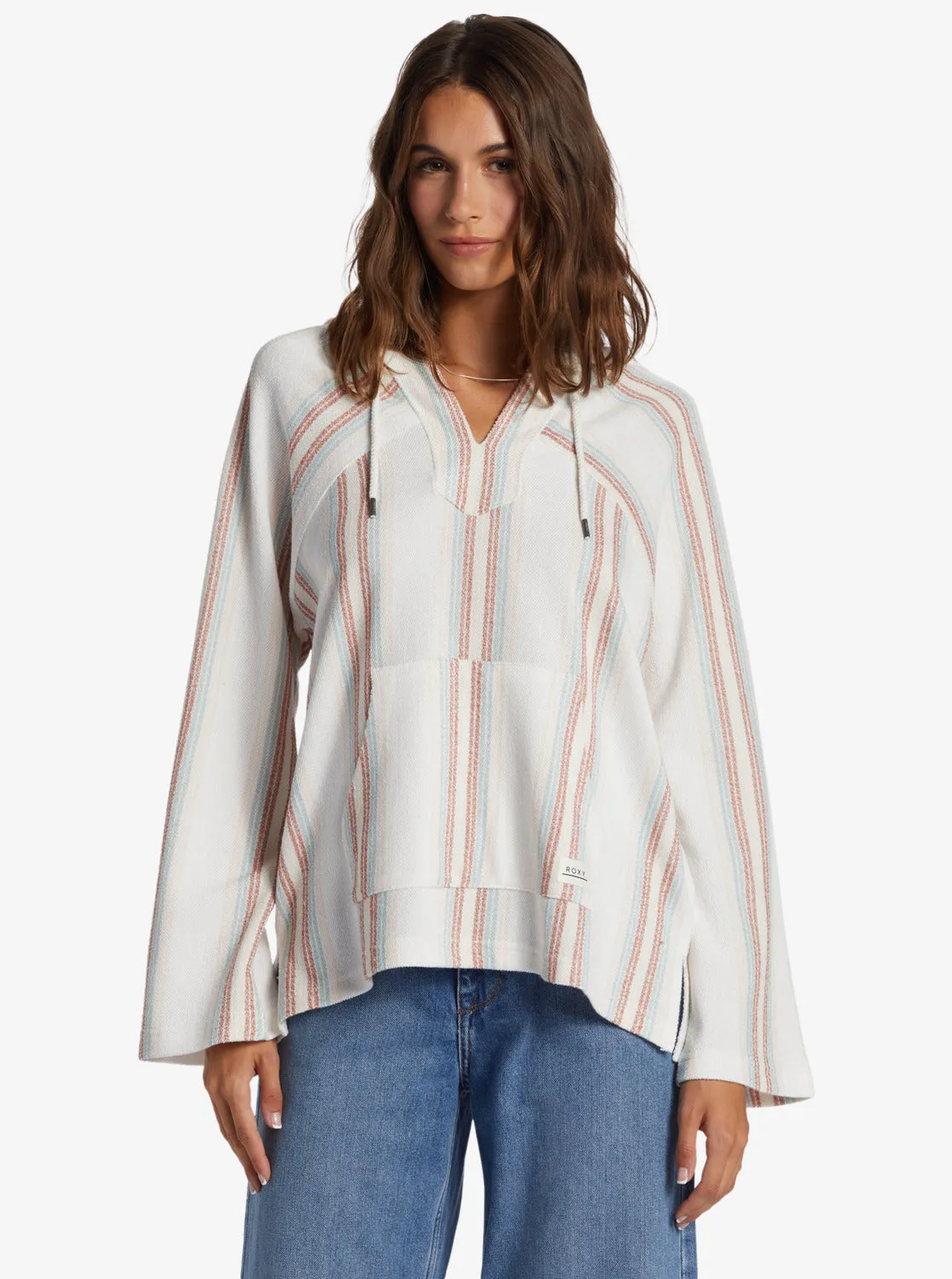 Roxy Wild And Free Sweatshirt-Bonzer Stripe Snow White