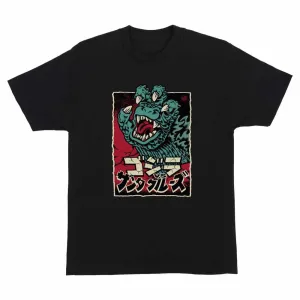 Santa Cruz T-Shirt Godzilla Hand Front T-Shirt Black