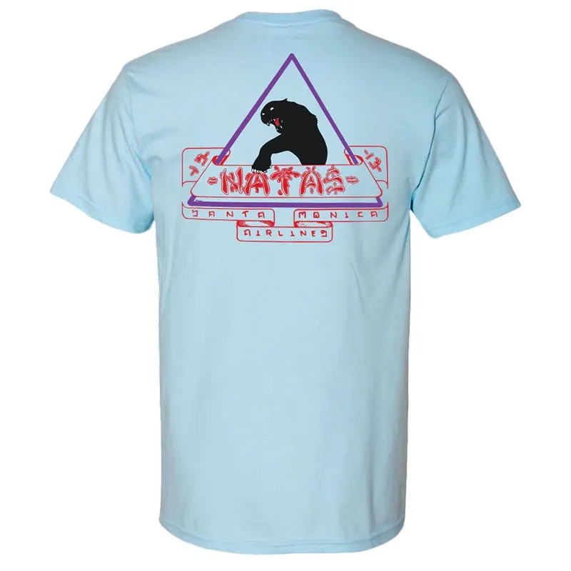 Santa Monica Airlines (SMA) NATAS Light Blue Short Sleeve T-Shirts