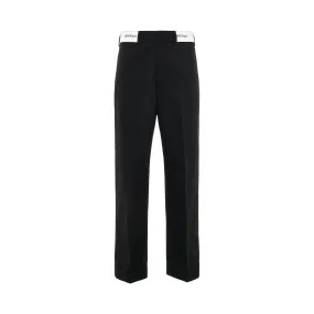 Satorial Waistband Chino Pants in Black