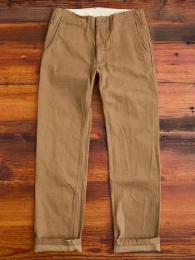 SJ452CP 15oz Selvedge Heavy Chinos in Khaki