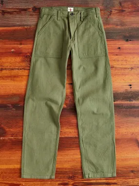 SJ52BP 15oz Slub Selvedge Chino in Olive