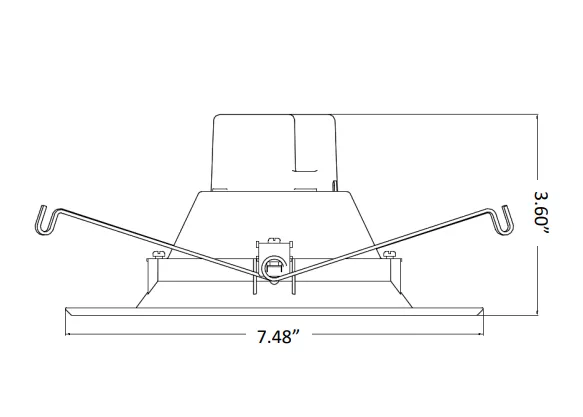 Smart App Compatible RGBW Smooth Recessed Light Trim- 6" Round, 850 Lumens, 13 Watts, 120 Voltage