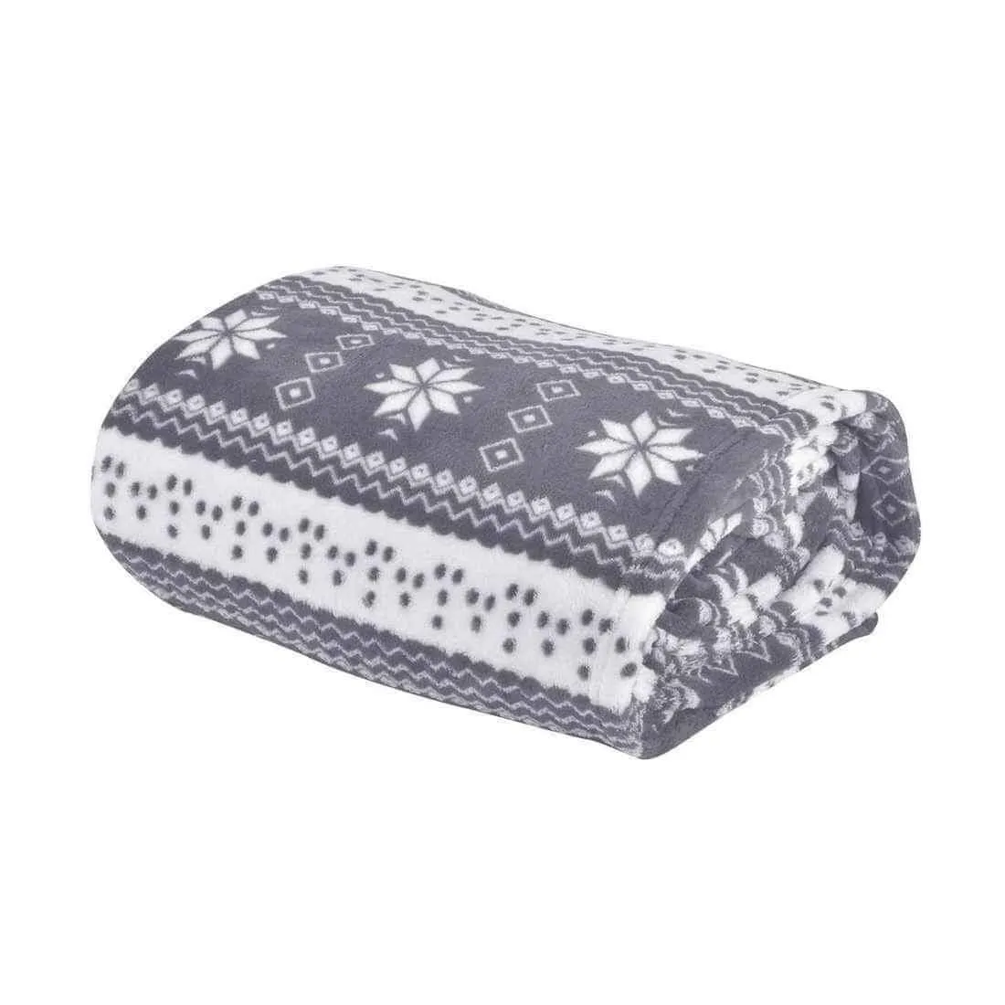 Snowflake Wrap Around Snuggle Blanket With Sleeves 137x180cm