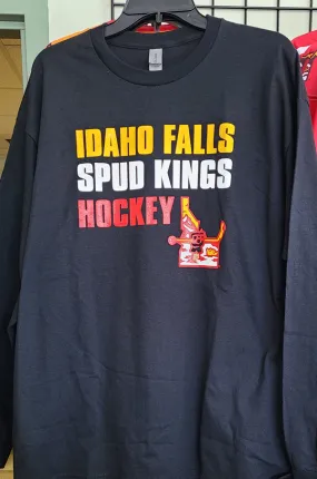 Spud Kings Black Long Sleeve Tee