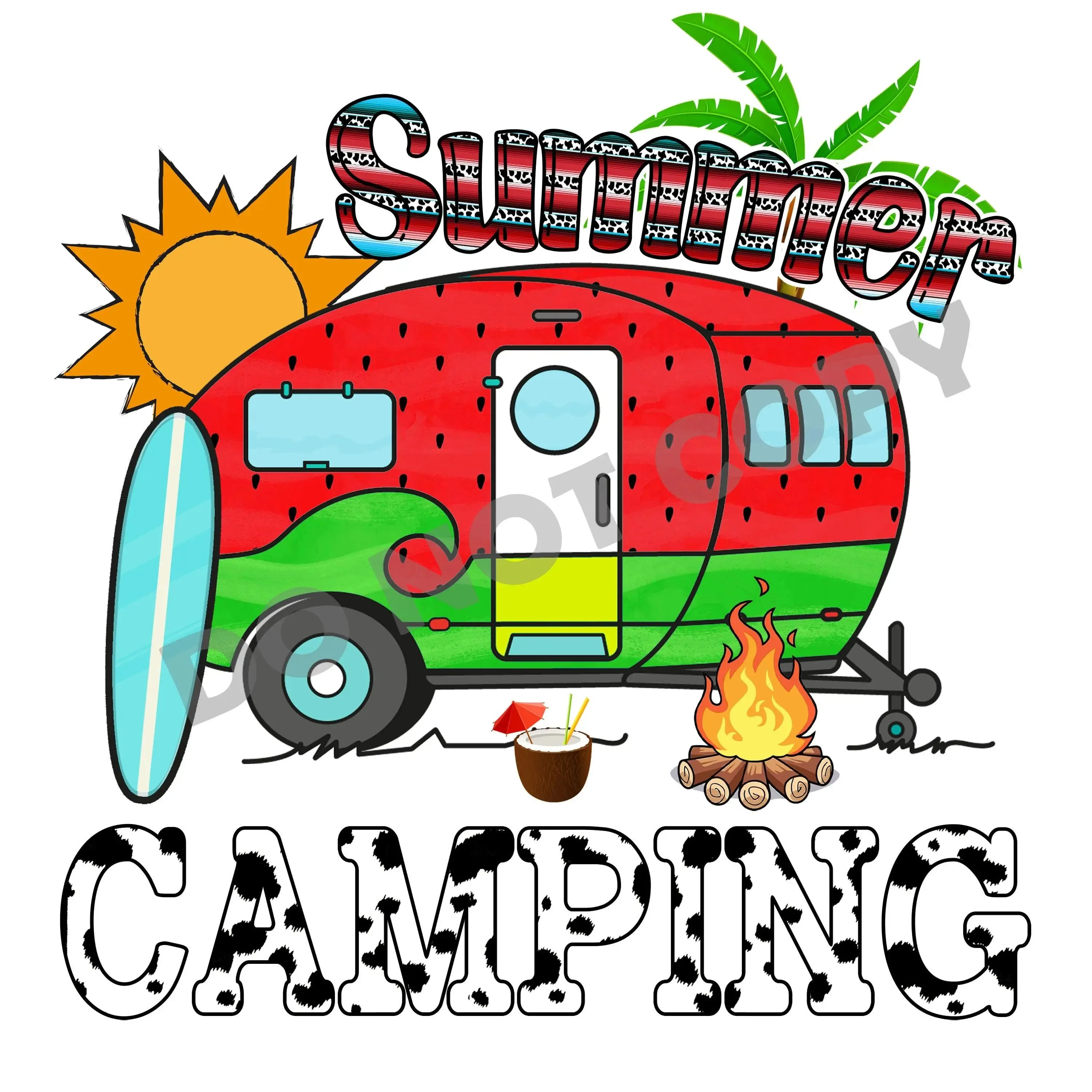 Summer Camping- DTF Transfer