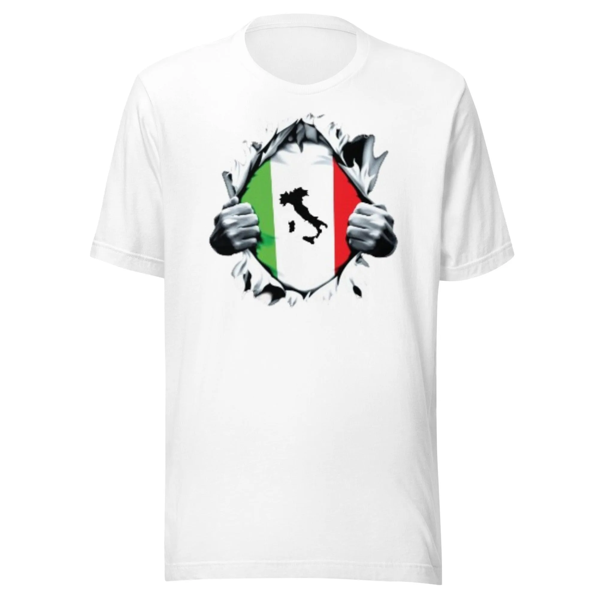 Super Italian Tshirt Short Sleeve 100% Cotton Unisex Crew Neck Top