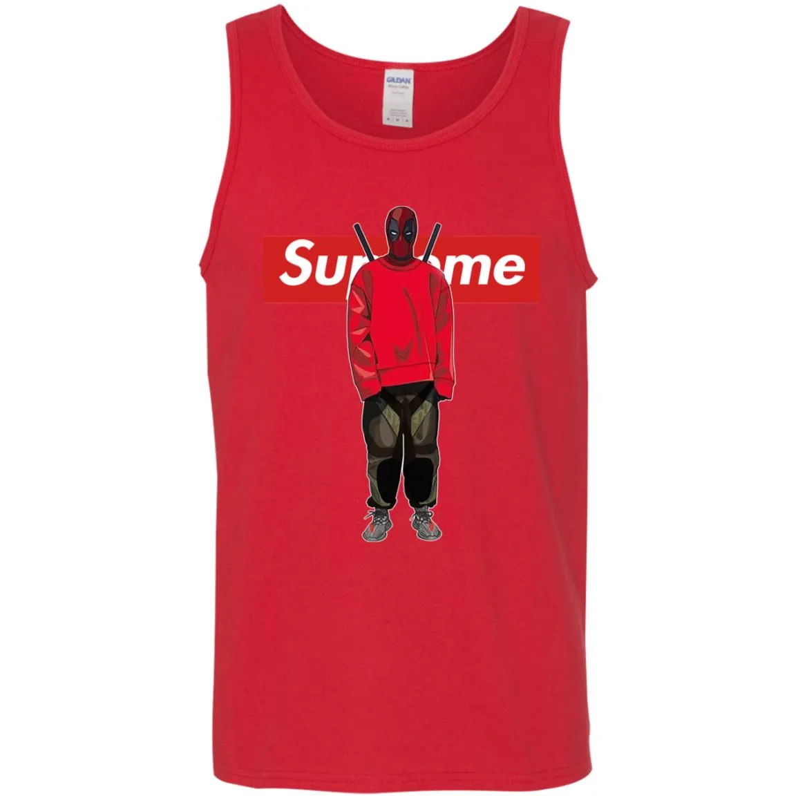 Supreme Deadpool Hiphop T-shirt Men Cotton Tank