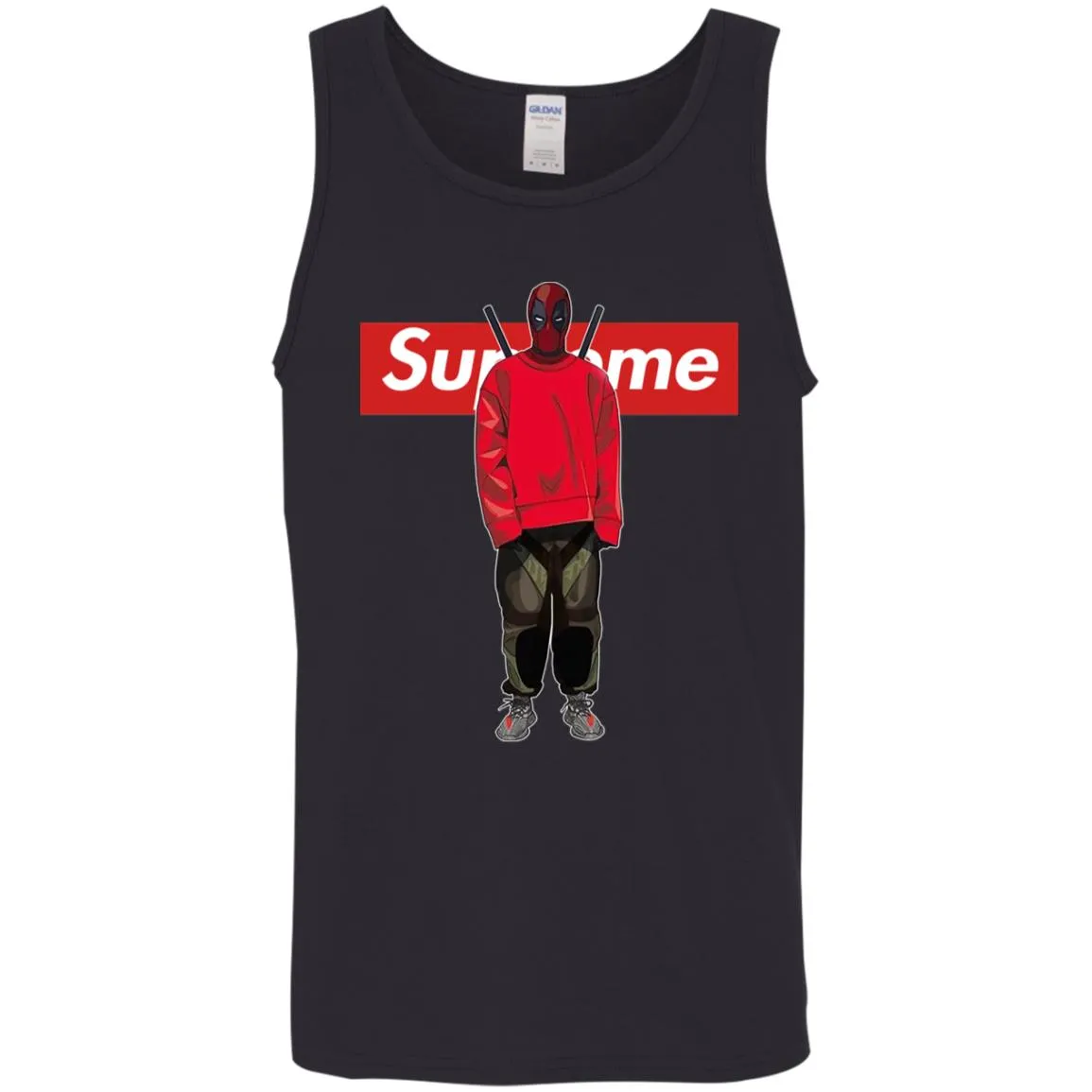 Supreme Deadpool Hiphop T-shirt Men Cotton Tank