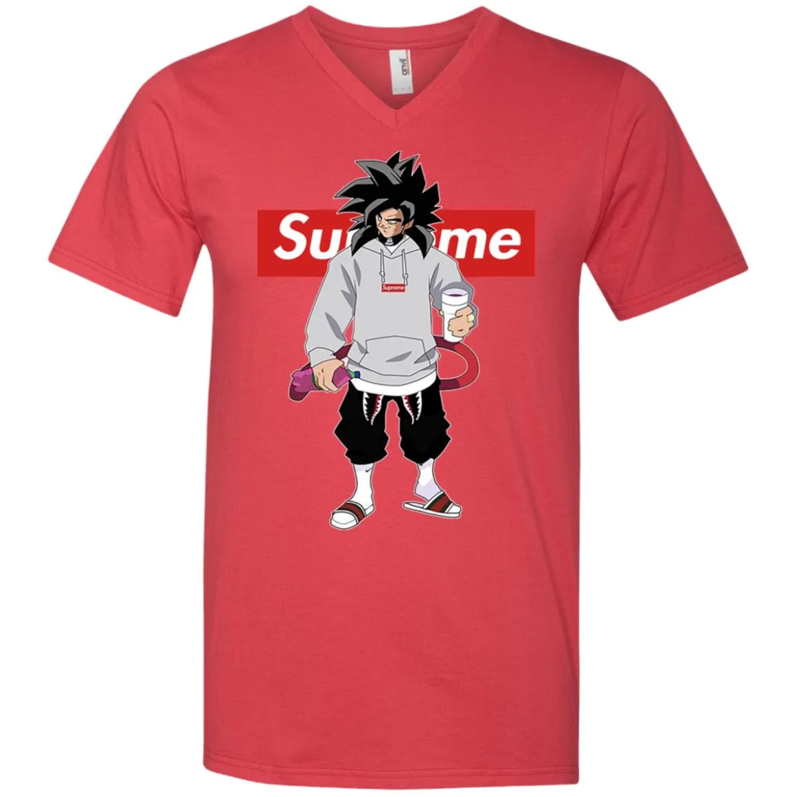 Supreme Dragon Ball Goku Best T-shirt Men V-Neck T-Shirt