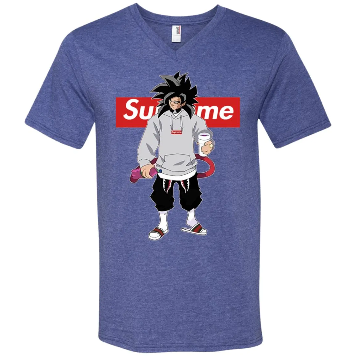 Supreme Dragon Ball Goku Best T-shirt Men V-Neck T-Shirt