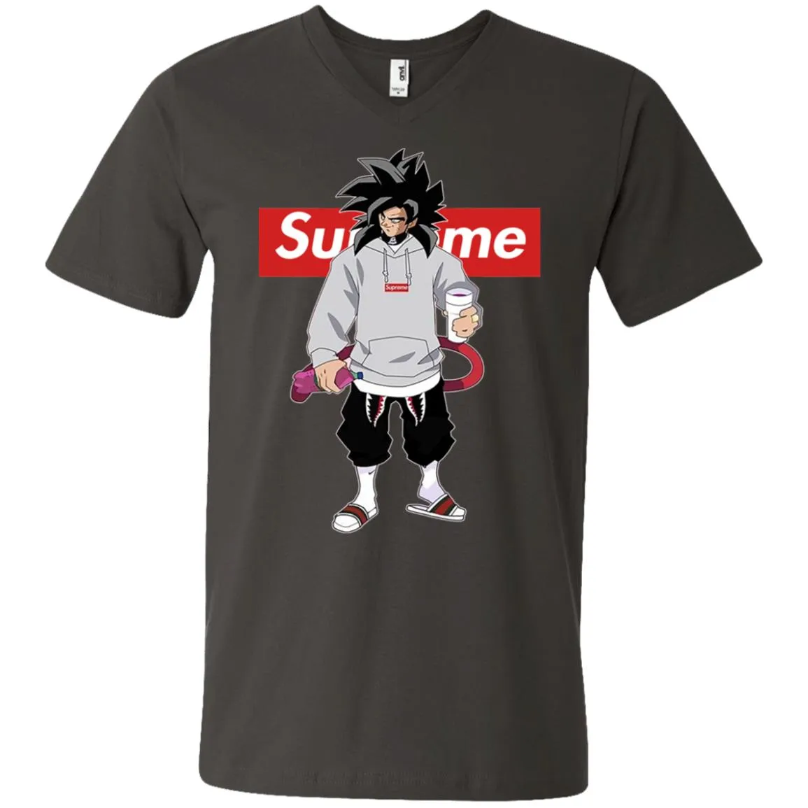 Supreme Dragon Ball Goku Best T-shirt Men V-Neck T-Shirt