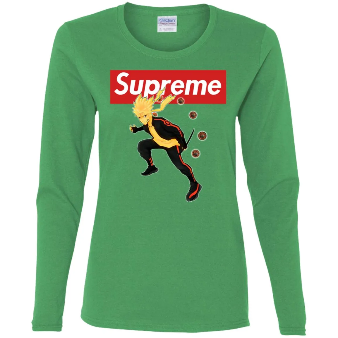 Supreme Naruto T-shirt Women Long Sleeve Shirt