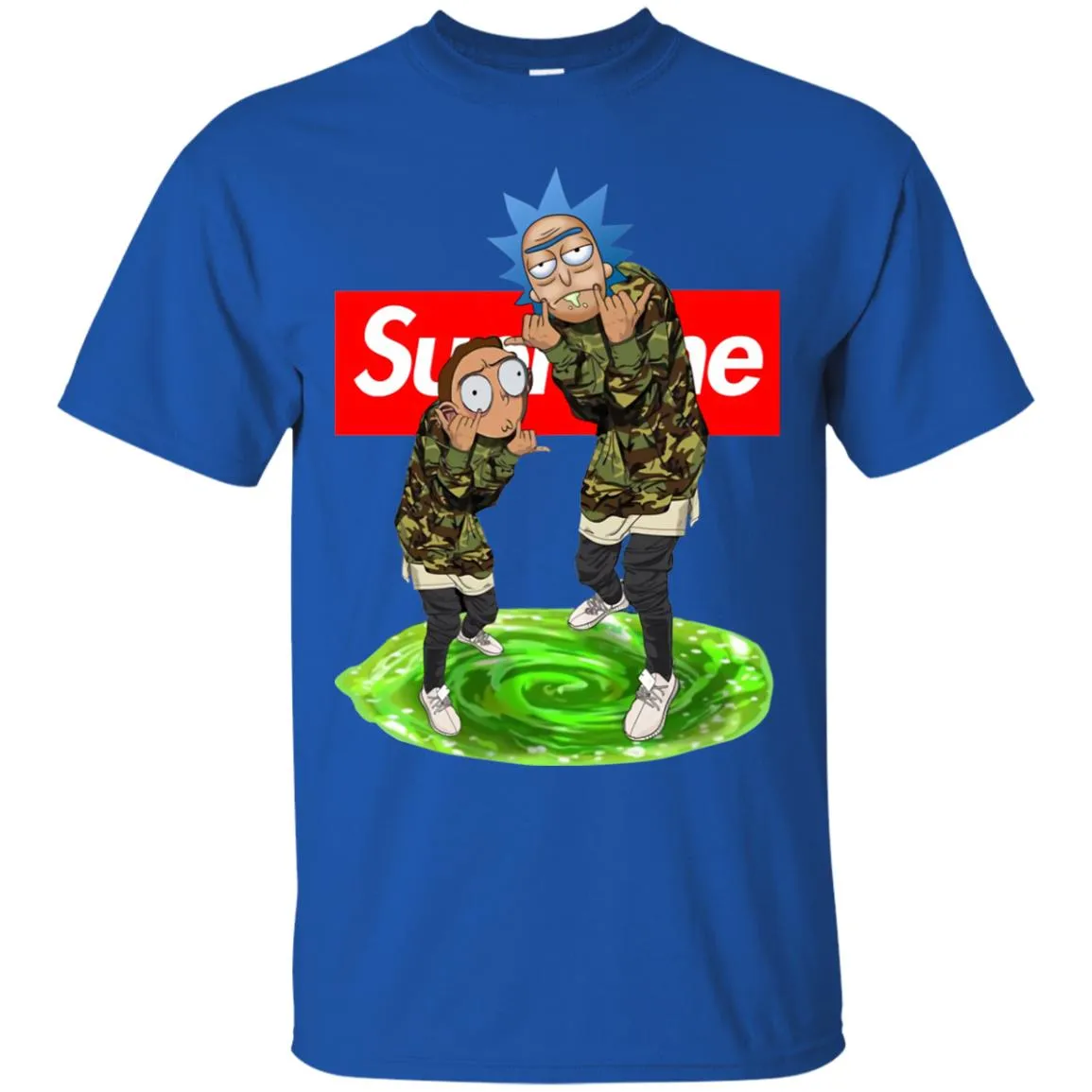 Supreme Rick And Morty Best T-shirt Men Cotton T-Shirt