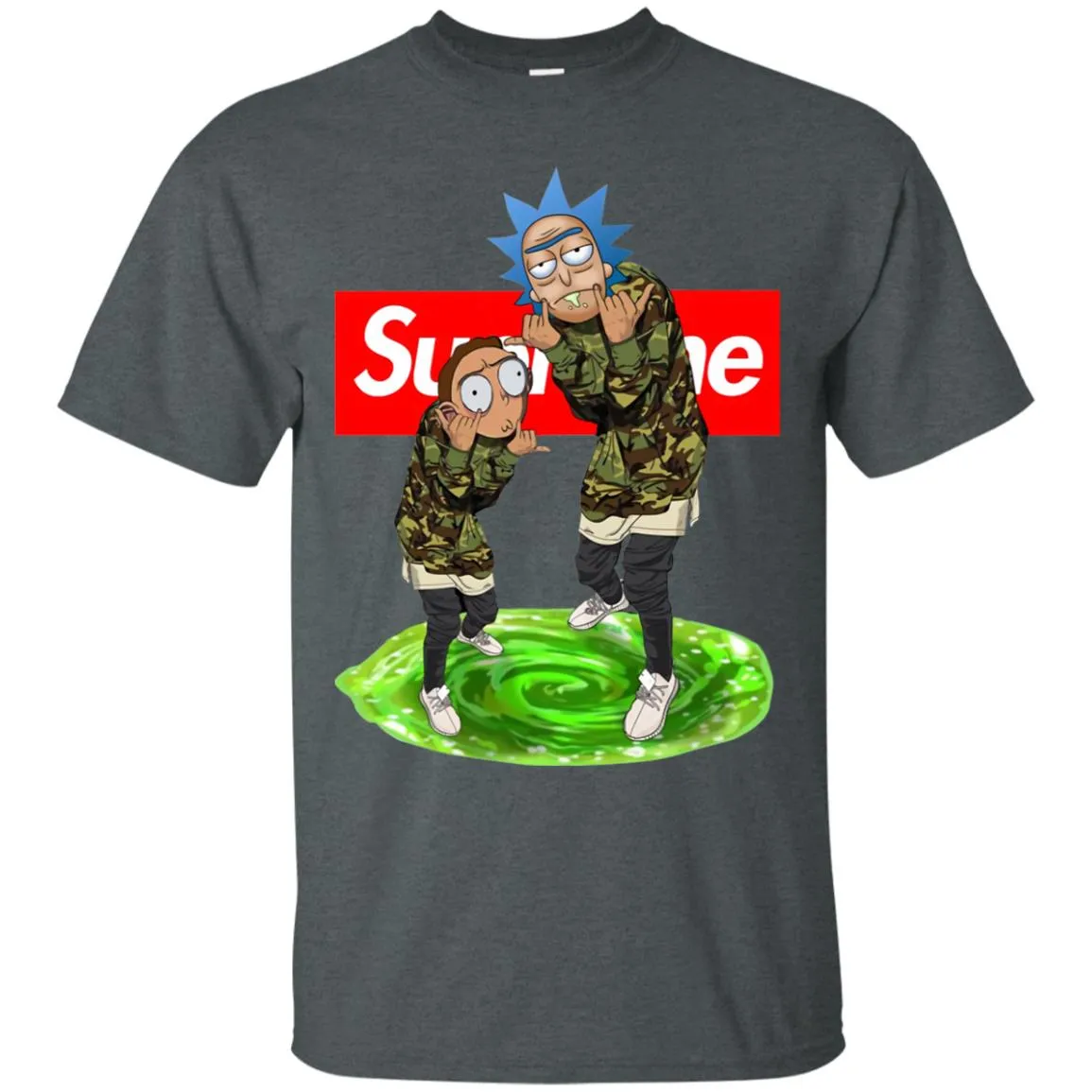 Supreme Rick And Morty Best T-shirt Men Cotton T-Shirt