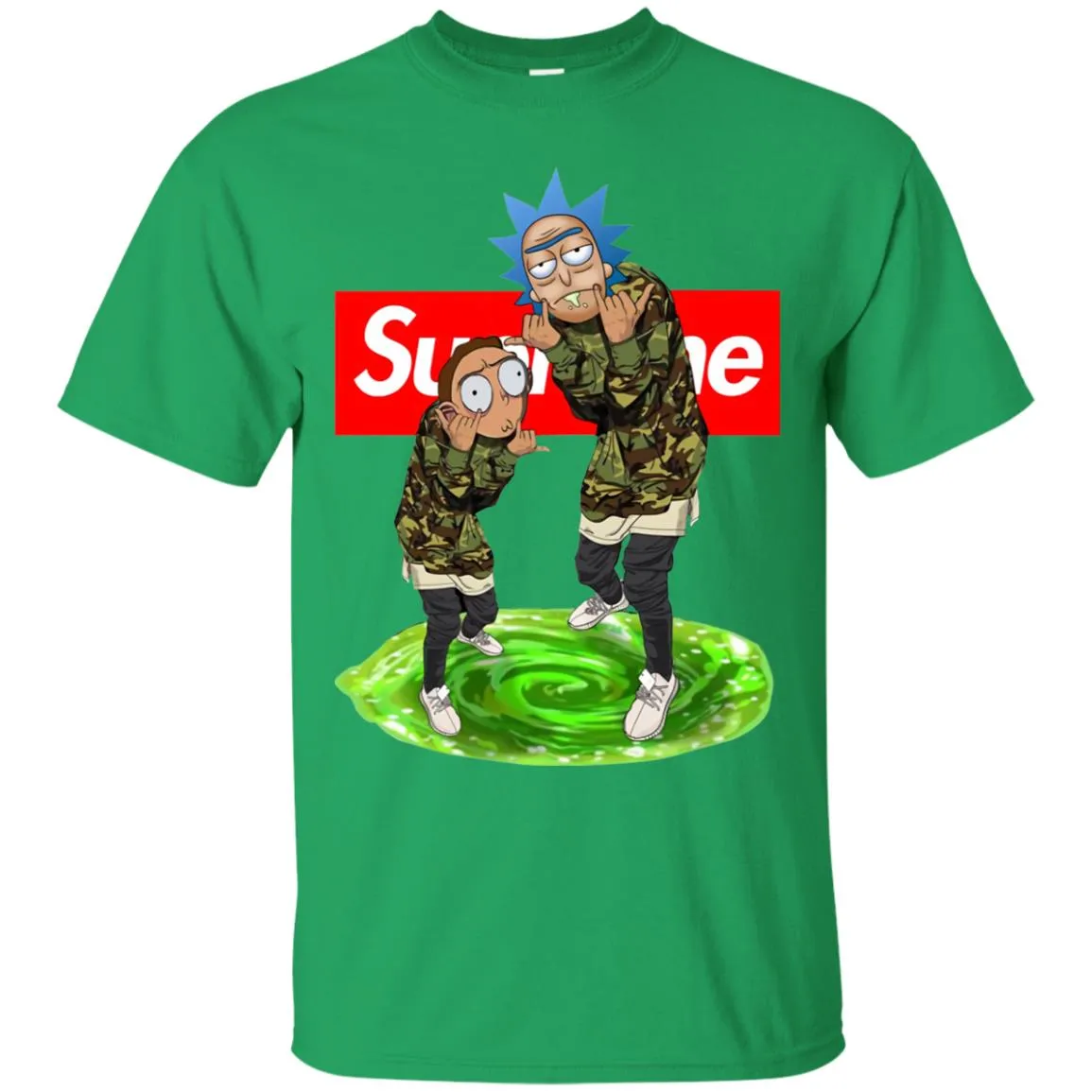 Supreme Rick And Morty Best T-shirt Men Cotton T-Shirt