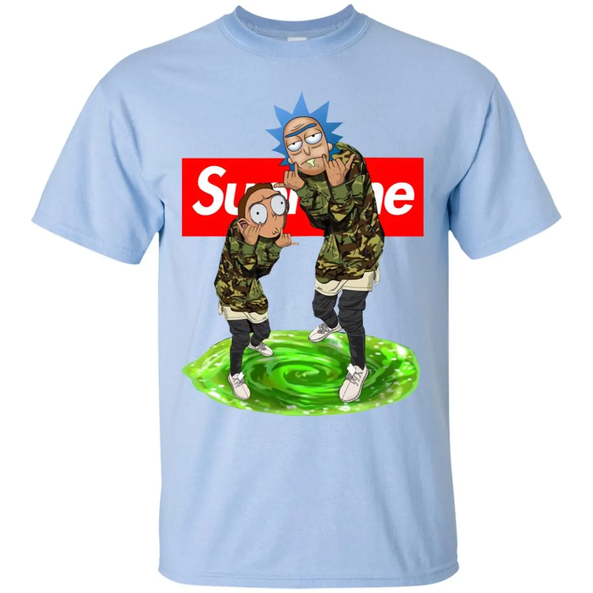 Supreme Rick And Morty Best T-shirt Men Cotton T-Shirt