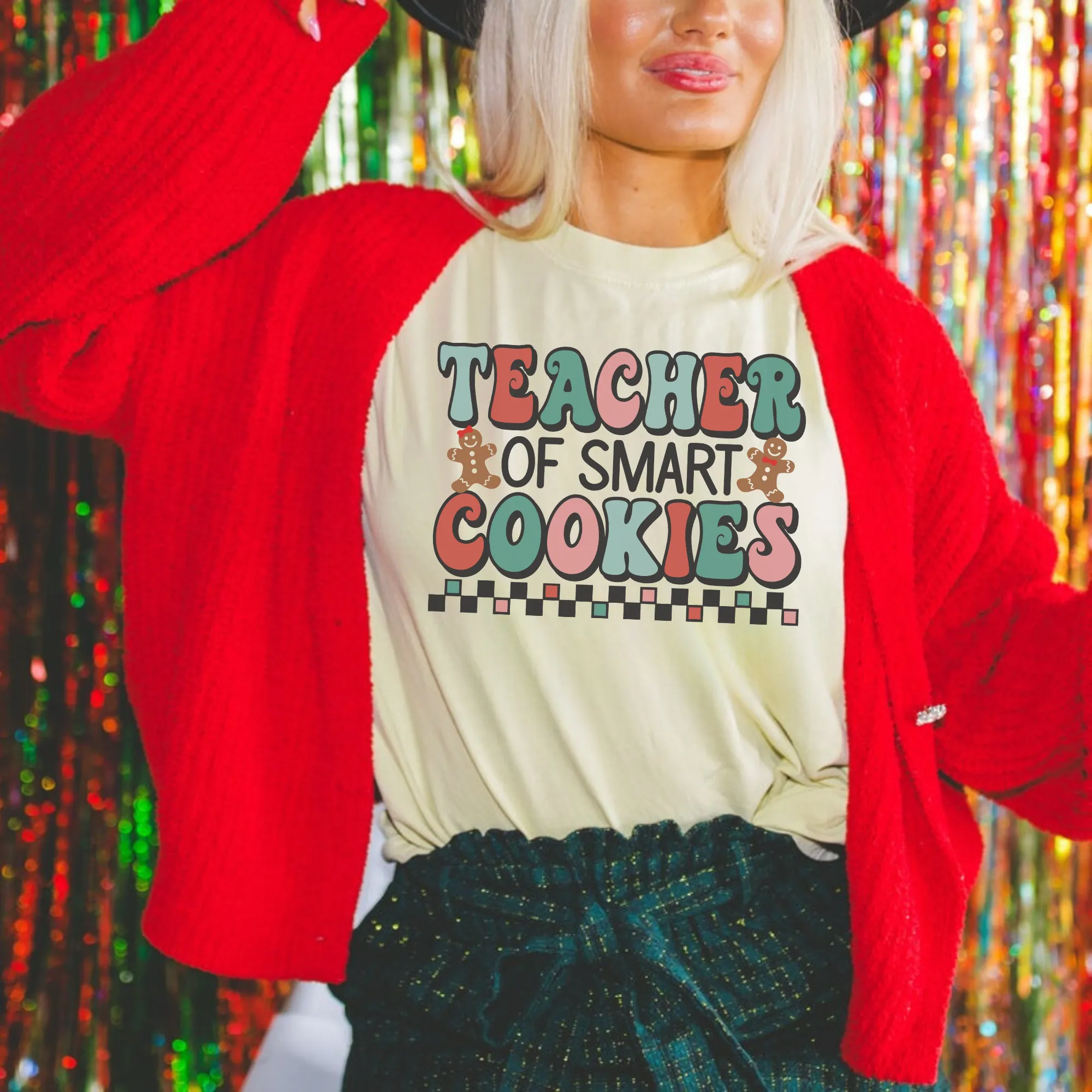 Teacher of Smart Cookies | Teacher Christmas Shirt