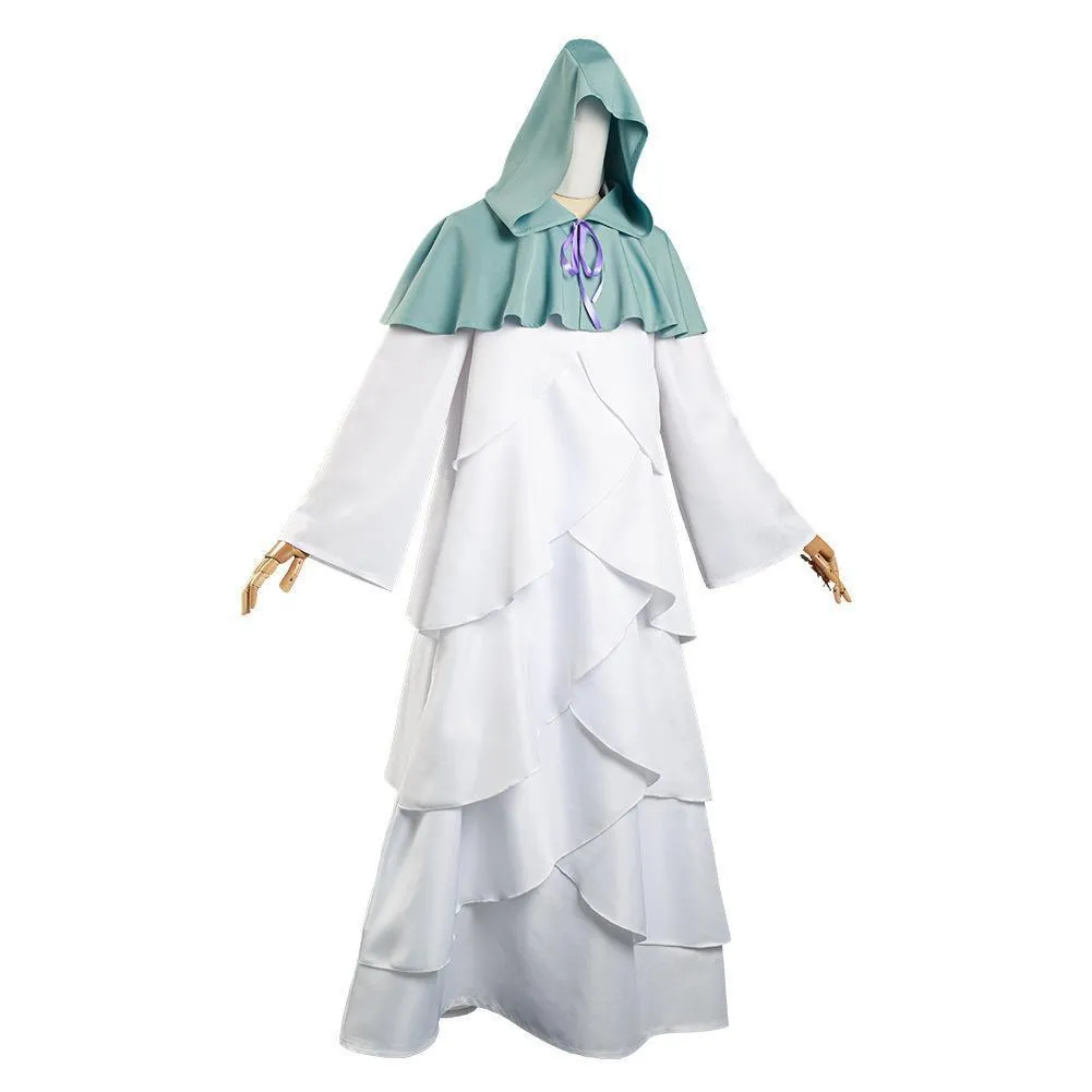 The Promised Neverland Mujika Cosplay Costume Long Robe Cloak Halloween Cape Carnival Outfit for Adults