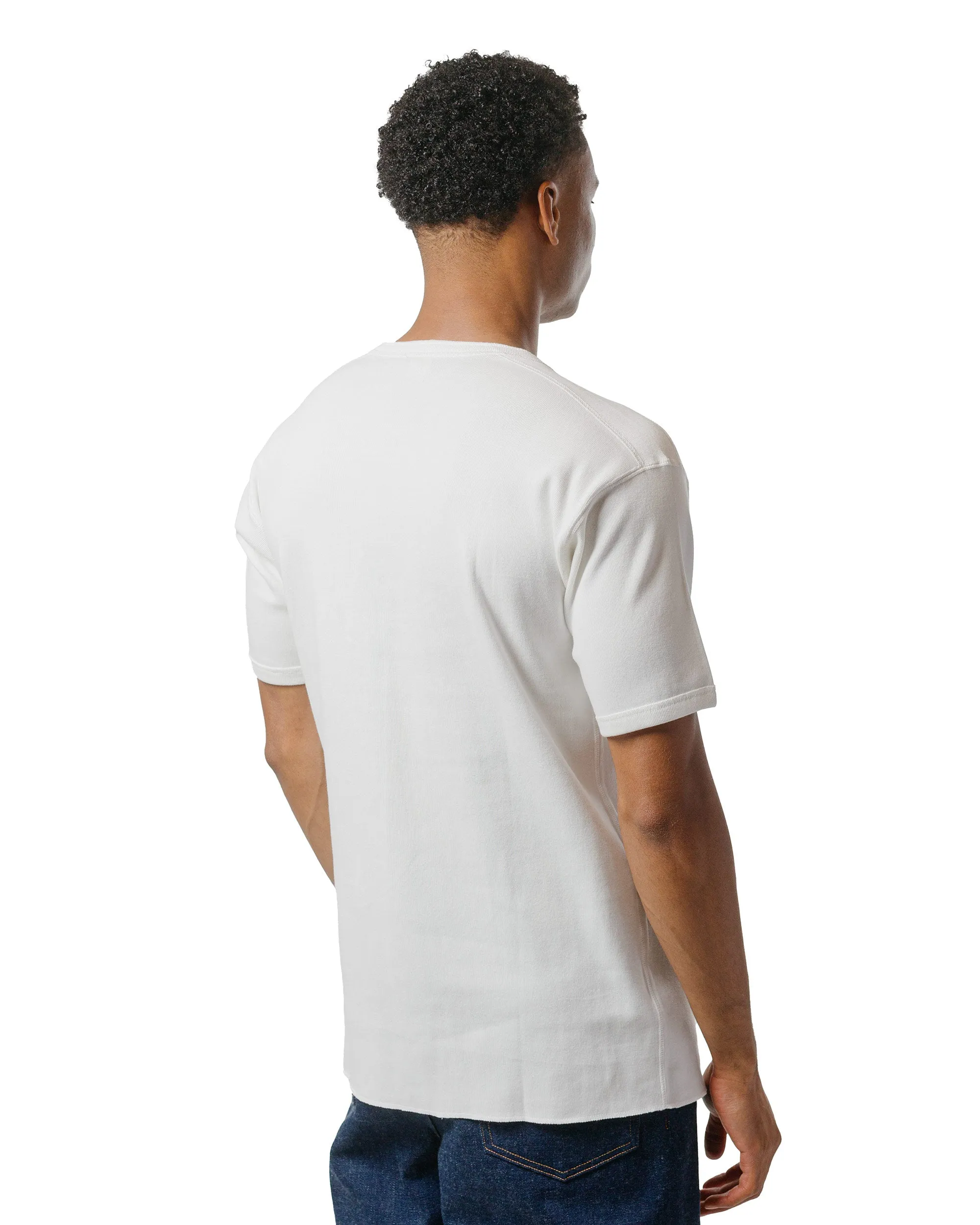 The Real McCoy's MC23022 Union Henley Undershirt S/S White